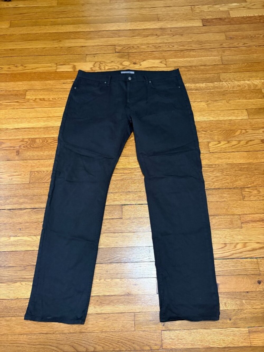 Joe’s Jeans Mens The Classic Straight Leg Size 40 40x34 Black Stretch Denim Pant